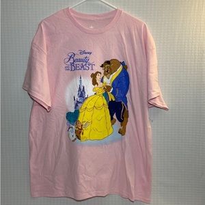 NWOTDisney princess Beauty and the beast T-shirt pink women